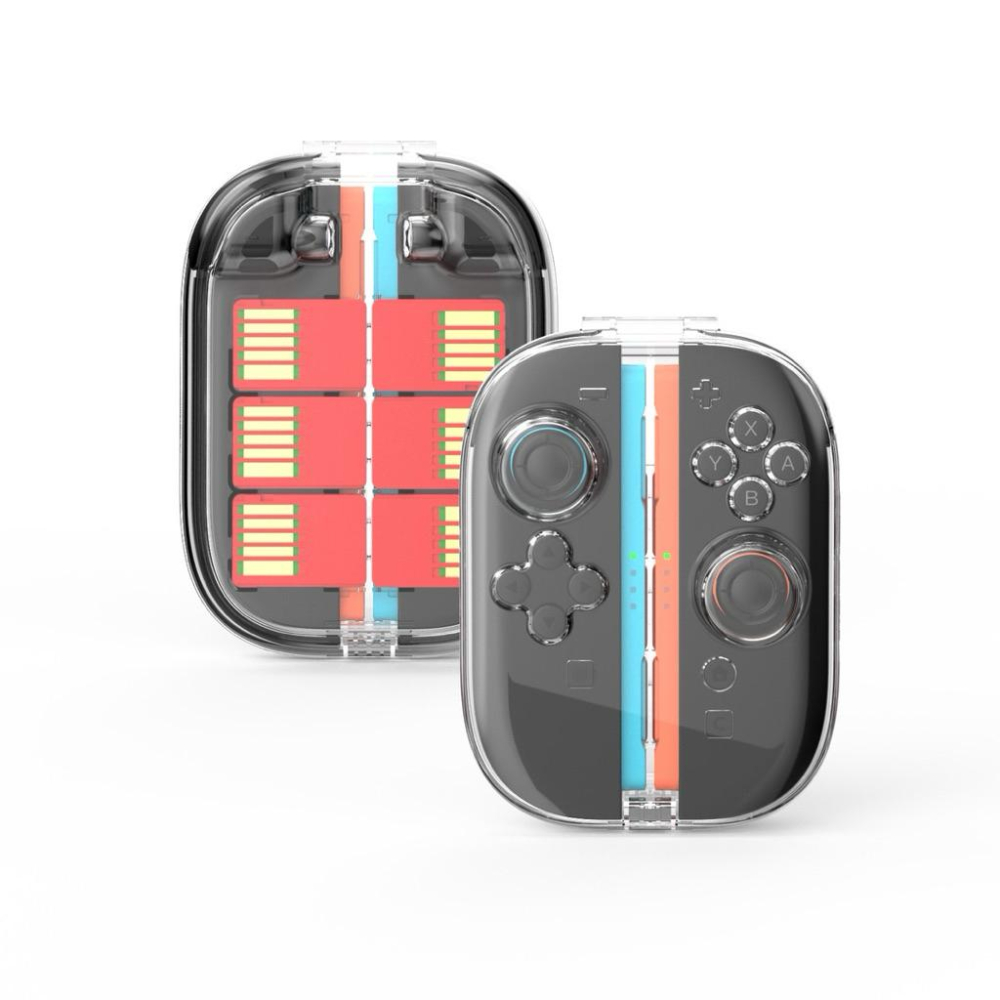 【瑞比電玩】新款SWITCH 2左右手把水晶殼 手把磁吸保護殼 PC水晶殼 可收納遊戲卡帶-細節圖4