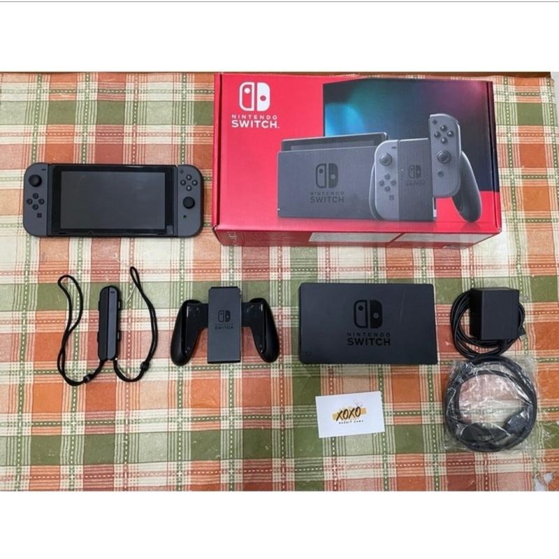 【瑞比電玩】switch電力加強版主機 【經典紅藍】 / 【極致黑灰】台灣公司貨 二手-細節圖4