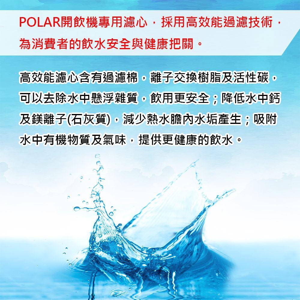 黛琍居家 DAILY HOME【POLAR普樂】不鏽鋼溫熱開飲機 PL-801 PL-821 濾心配件(2入)-細節圖2