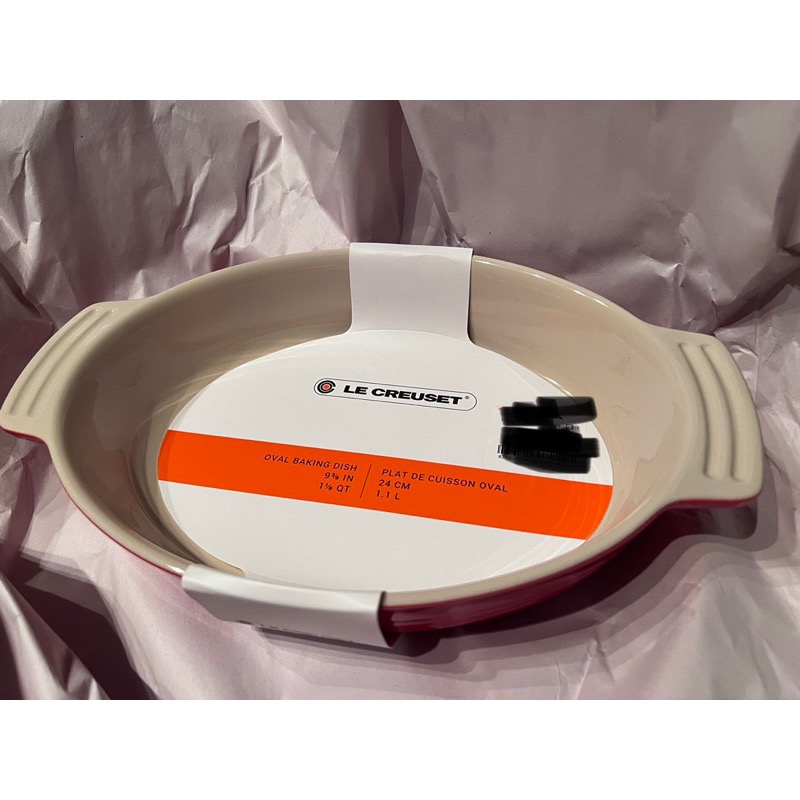 特價 現貨 美國代購 le creuset 紅色 烤盤 24cm-細節圖2