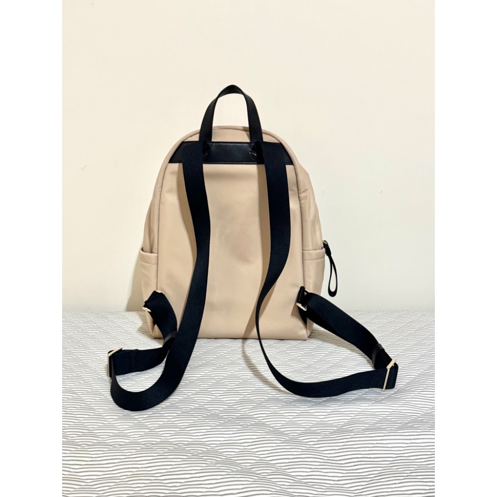 (9成新）Kate Spade Chelsea 尼龍後背包 奶茶色 中款-細節圖2