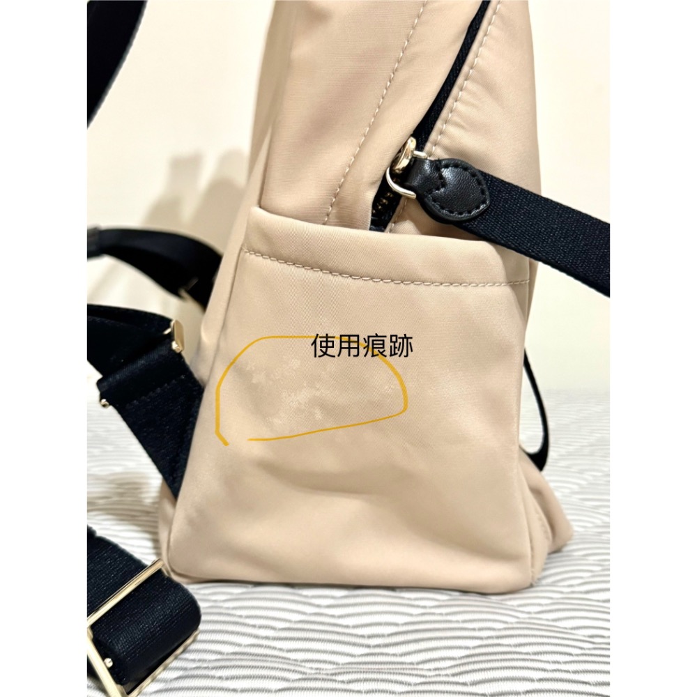 (9成新）Kate Spade Chelsea 尼龍後背包 奶茶色 中款-細節圖6