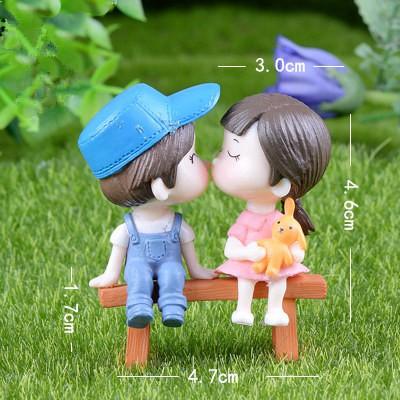 微景觀擺件 創意擺件 喜慶擺件 盆栽裝飾 迷你園藝造景公仔 樹脂公仔 情侶公仔 婚禮佈值 蛋糕裝飾 拍攝道具 迷你場景-細節圖5