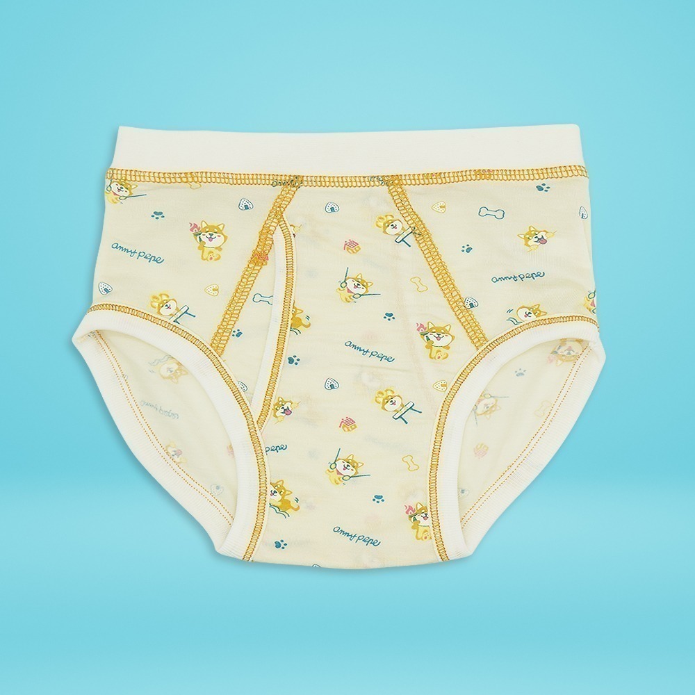 【annypepe】男童三角褲 奧地利天絲 柴犬-卡其100~150（兒童內褲 男童內褲）-細節圖2