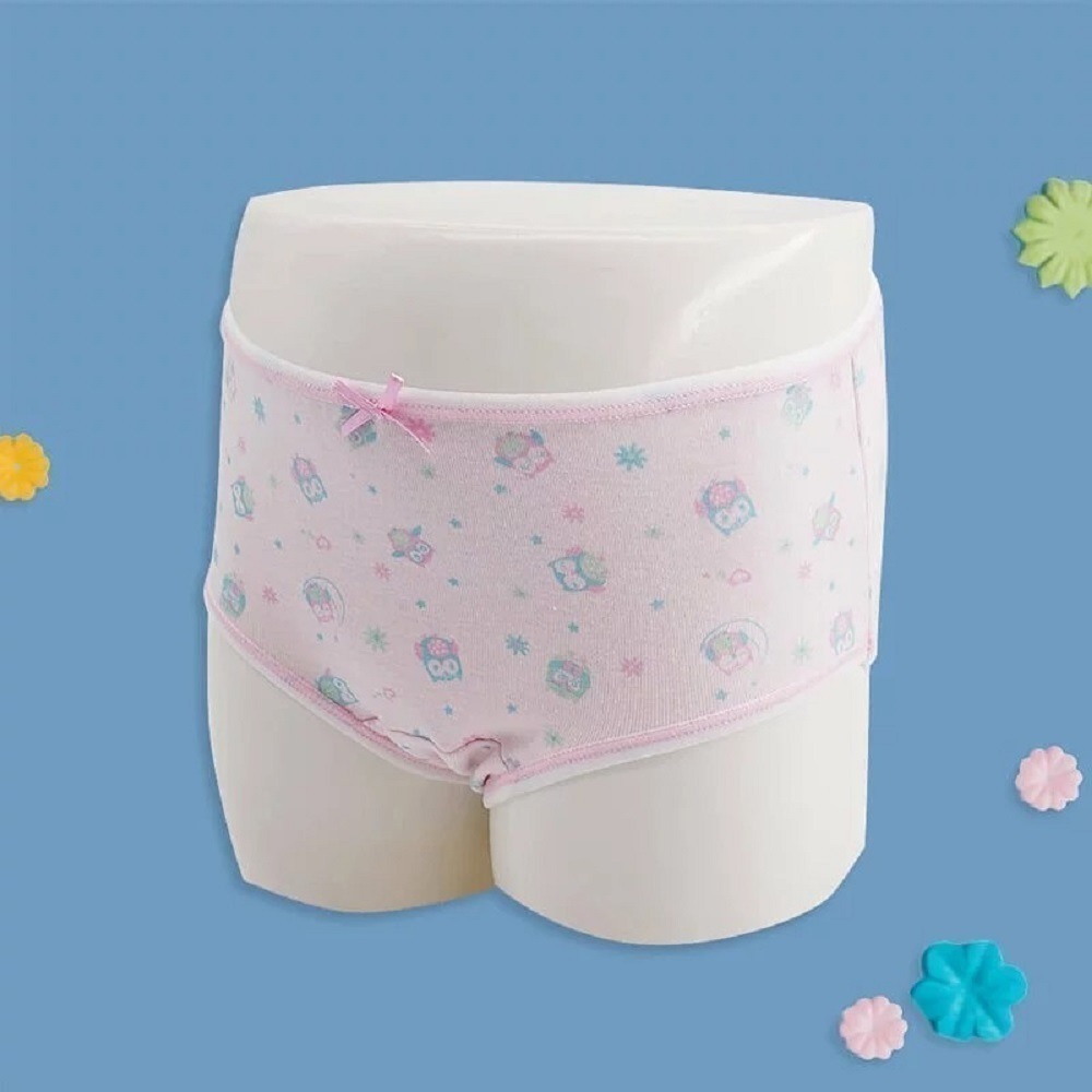 【annypepe】女童三角褲 純棉 咕咕鷹-粉紫100~150(兒童內褲 女童內褲)-細節圖8