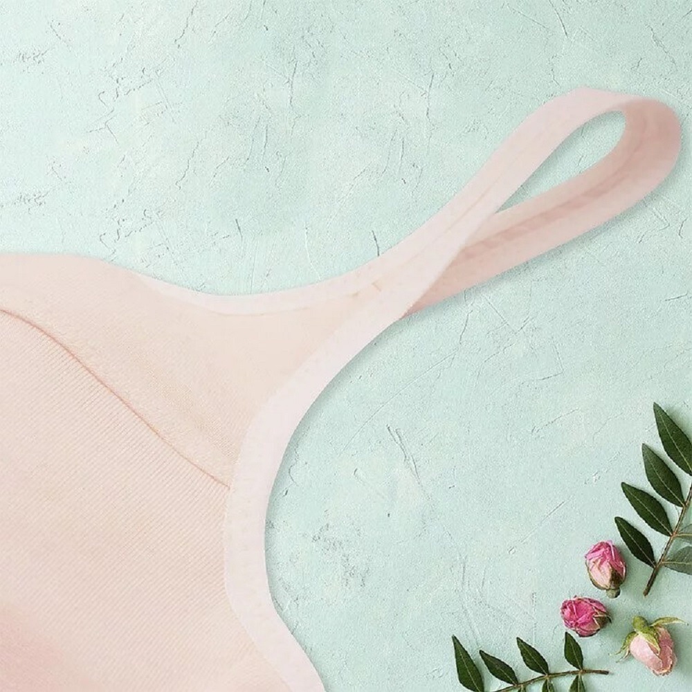 【annypepe】成長內衣二階 短版背心型 縲縈Rayon 抗菌防臭-蛋酒140～165(成長型內衣 少女內衣)-細節圖7