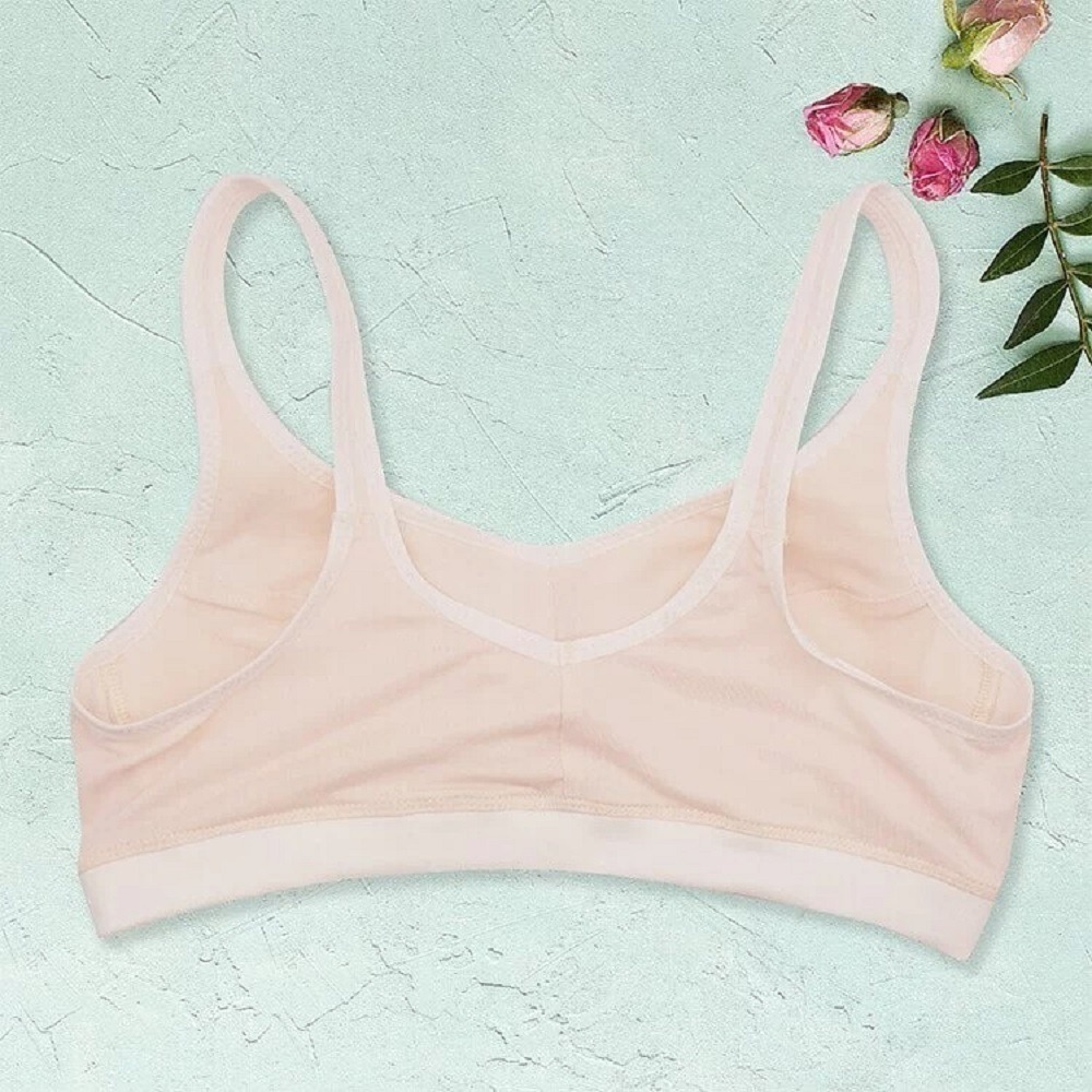 【annypepe】成長內衣二階 短版背心型 縲縈Rayon 抗菌防臭-蛋酒140～165(成長型內衣 少女內衣)-細節圖8