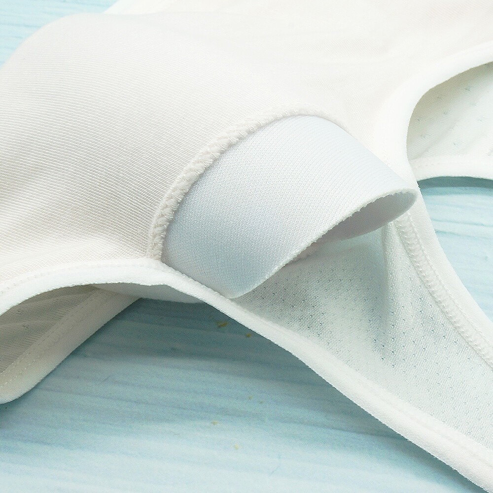 【annypepe】成長內衣 短版運動型 奧地利天絲 QQ 緹花-米白130～165 (成長型內衣 少女內衣)-細節圖10