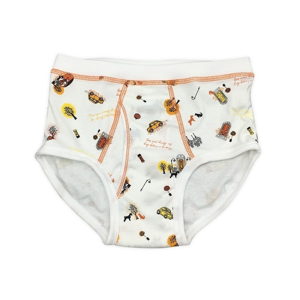 【annypepe】男童三角褲 純棉 秋日時光-白110~150  (兒童內褲 男童內褲)-細節圖3