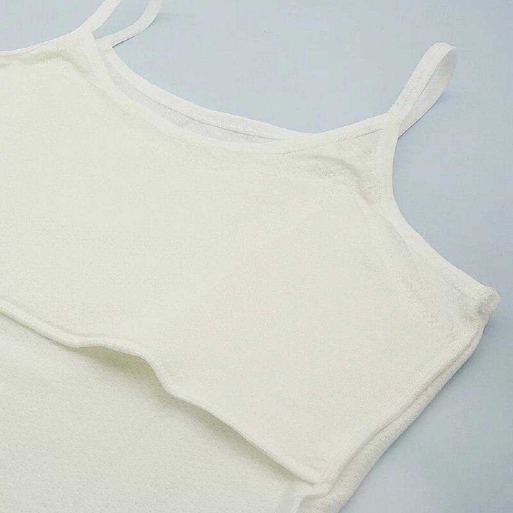 【annypepe】成長內衣二階 長版肩帶型 奧地利天絲 QQ 洞洞緹花-米色150～165(成長型內衣 少女內衣)-細節圖6