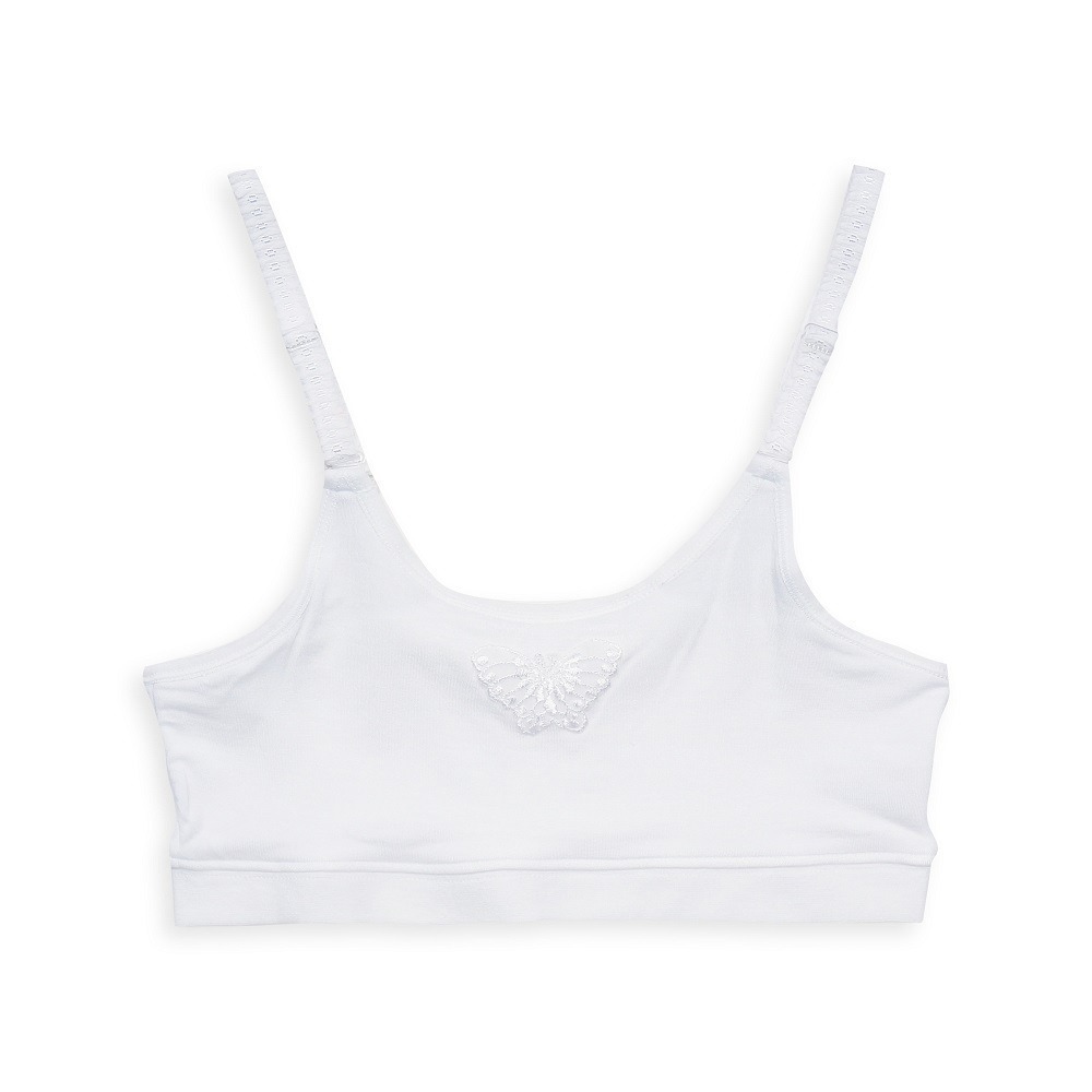 【annypepe】成長內衣 短版可調肩帶型 奧地利天絲-白140～165 (成長型內衣 少女內衣)-細節圖4