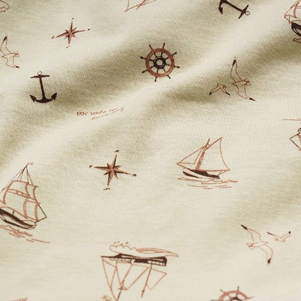 【annypepe】男童三角褲 純棉 帆船-米白100～150 (兒童內褲 男童內褲)-細節圖3