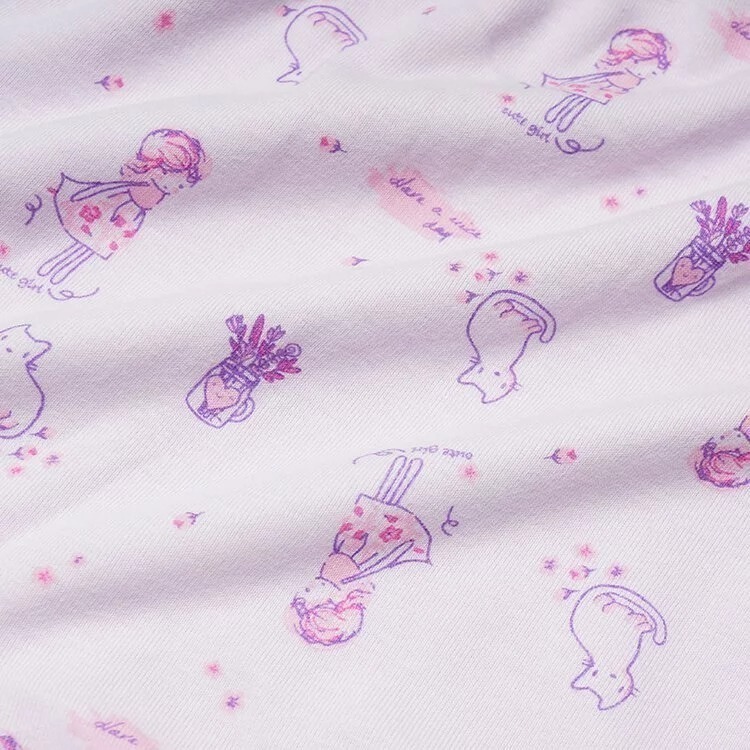 【annypepe】女童三角褲 純棉 貓和女孩-紫100～150 (兒童內褲 女童內褲)-細節圖7