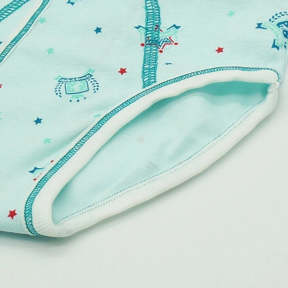 【annypepe】男童三角褲 純棉 盾牌與徽章-水色100～150  (兒童內褲 男童內褲)-細節圖4