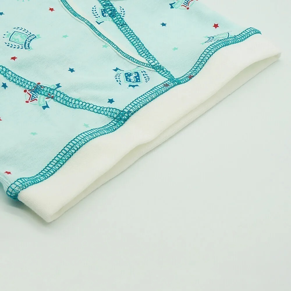 【annypepe】男童三角褲 純棉 盾牌與徽章-水色100～150  (兒童內褲 男童內褲)-細節圖5