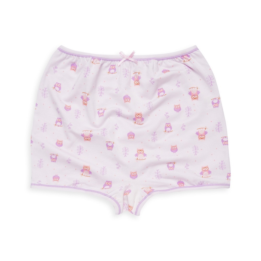 【annypepe】女童四角褲 奧地利天絲 吸濕排汗 貓頭鷹-紫100～150 (兒童內褲 女童內褲)-細節圖3