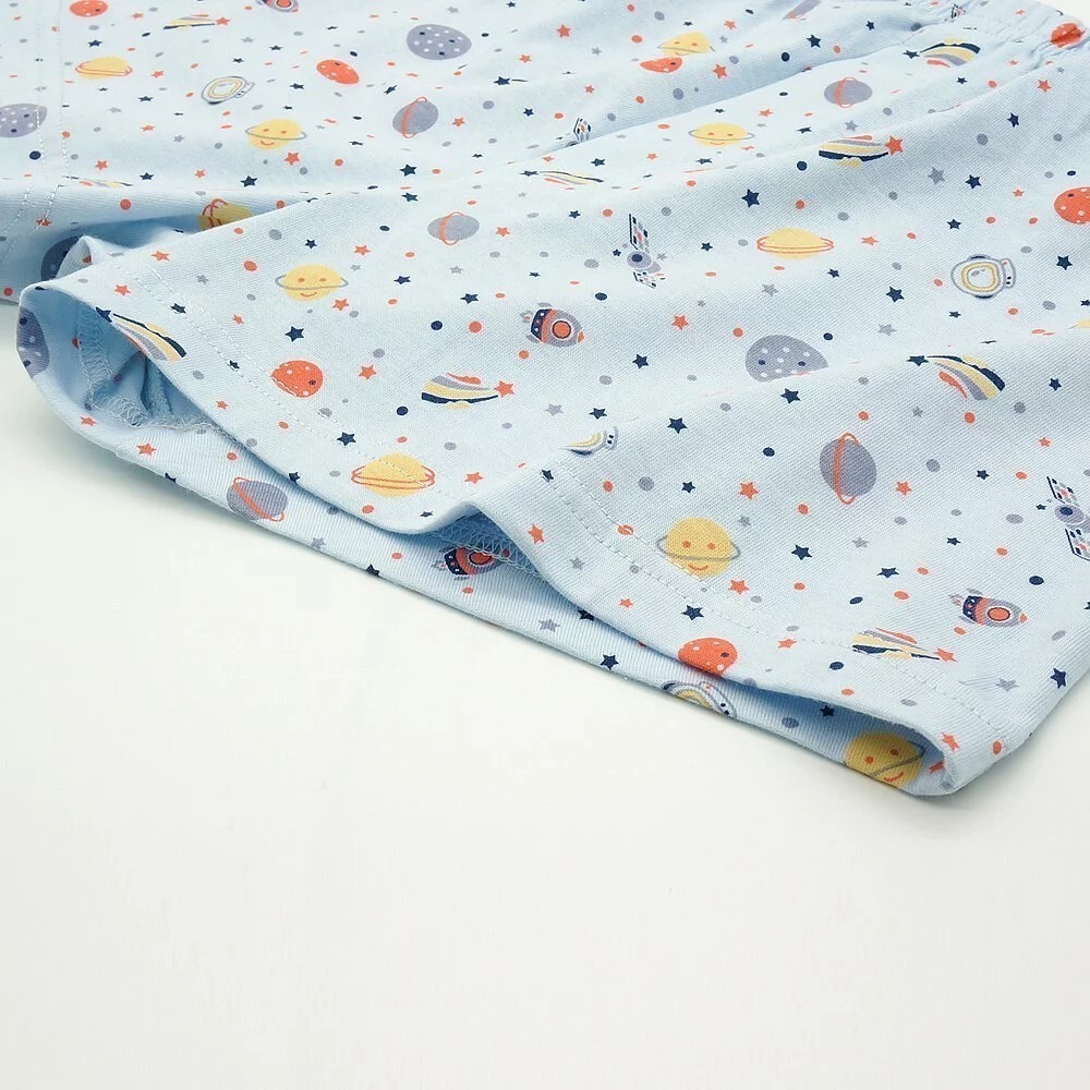 【annypepe】男童平口褲 純棉 行星組曲-藍灰140～150 (兒童內褲 男童內褲)-細節圖7