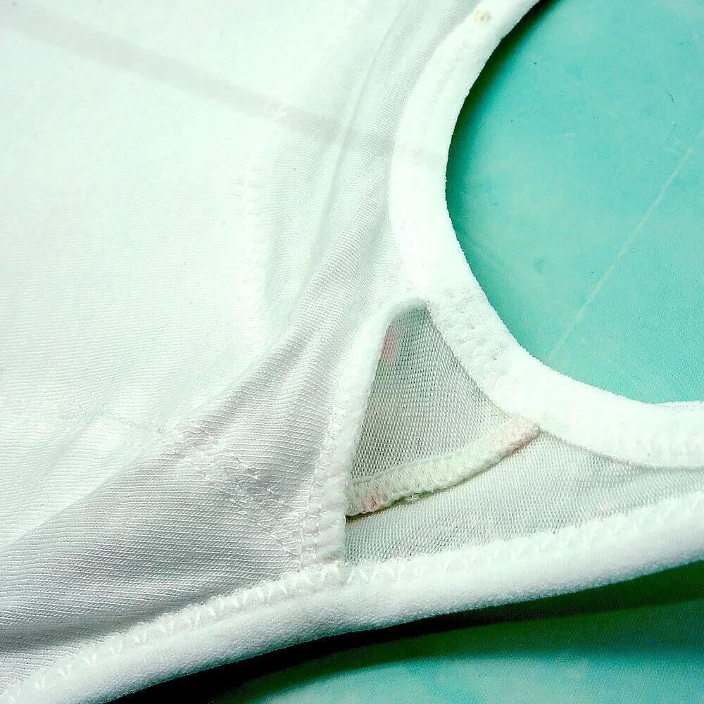 【annypepe】成長內衣二階 短版肩帶型 奧地利天絲 小肥貓-粉綠140～165 (成長型內衣 少女內衣)-細節圖8