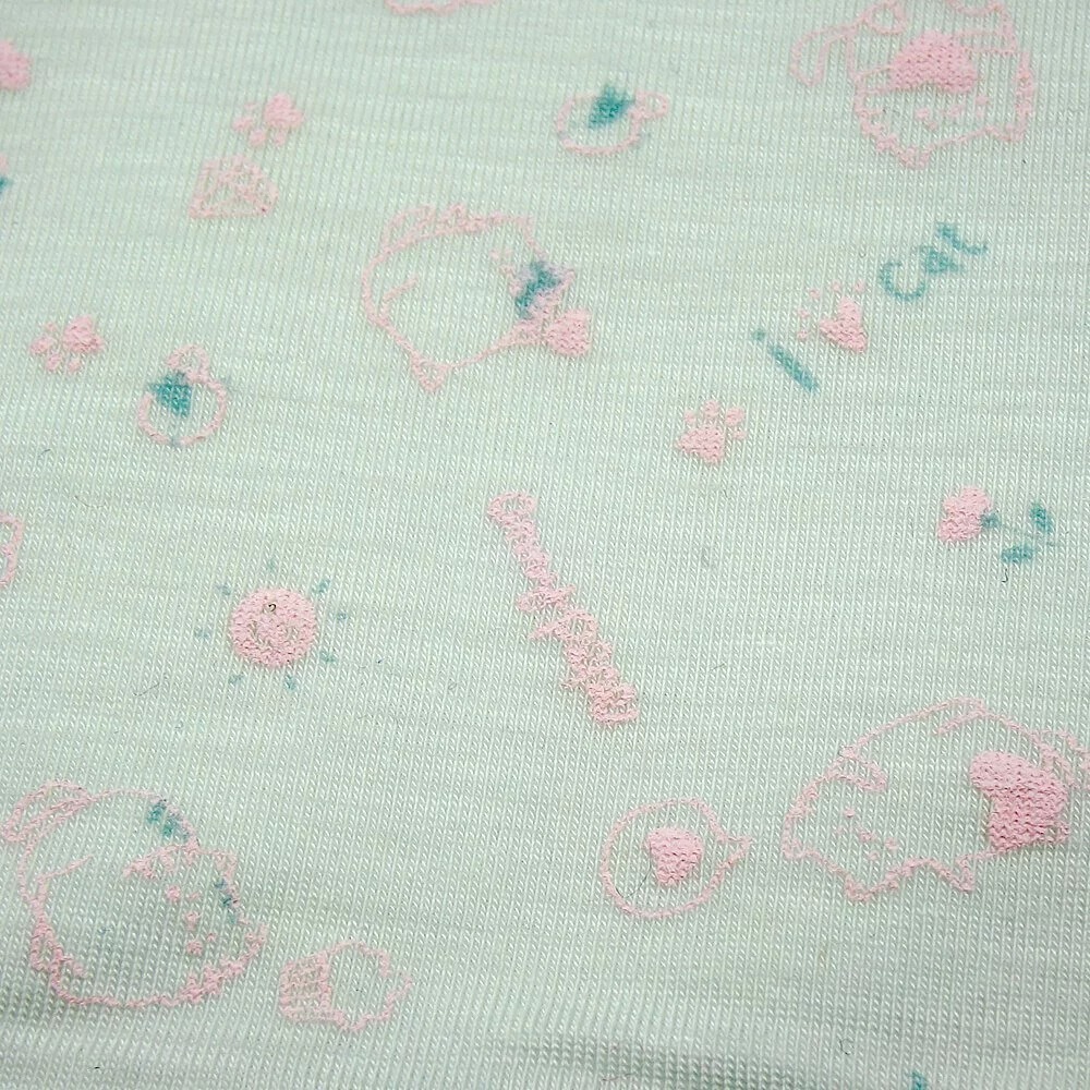 【annypepe】成長內衣二階 短版肩帶型 奧地利天絲 小肥貓-粉綠140～165 (成長型內衣 少女內衣)-細節圖10