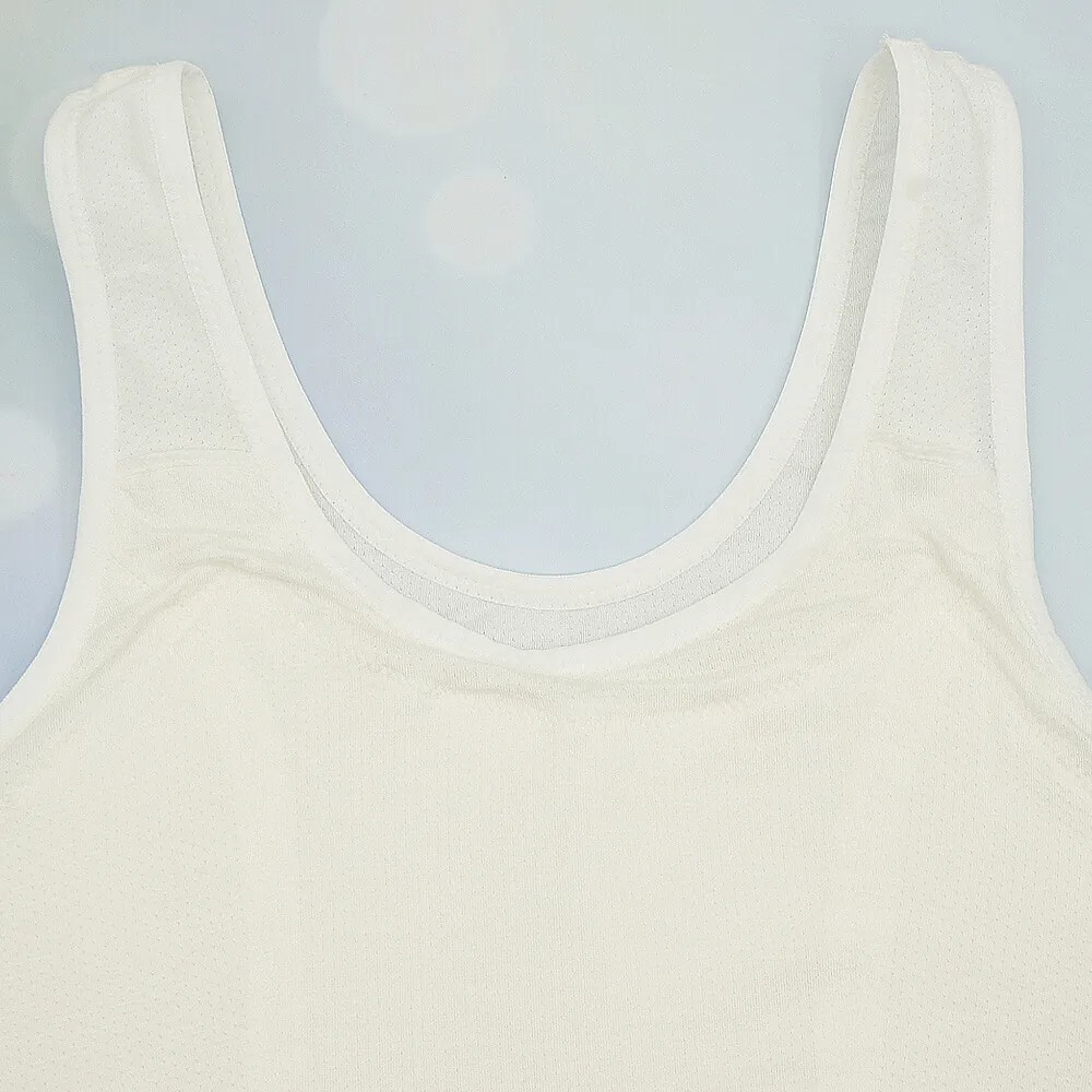 【annypepe】成長內衣二階 長版背心型 奧地利天絲 QQ 洞洞緹花-米色150～165 (成長型內衣 少女內衣)-細節圖6