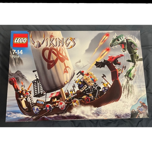 【絕版品】 LEGO 7018 樂高 維京船大戰塵世巨蟒 全新未拆封