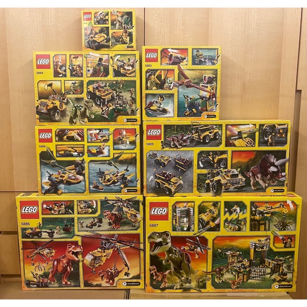 【絕版品】 LEGO 5882 5883 5884 5885 5886 5887 5888 Dino系列 全新未拆封-細節圖2