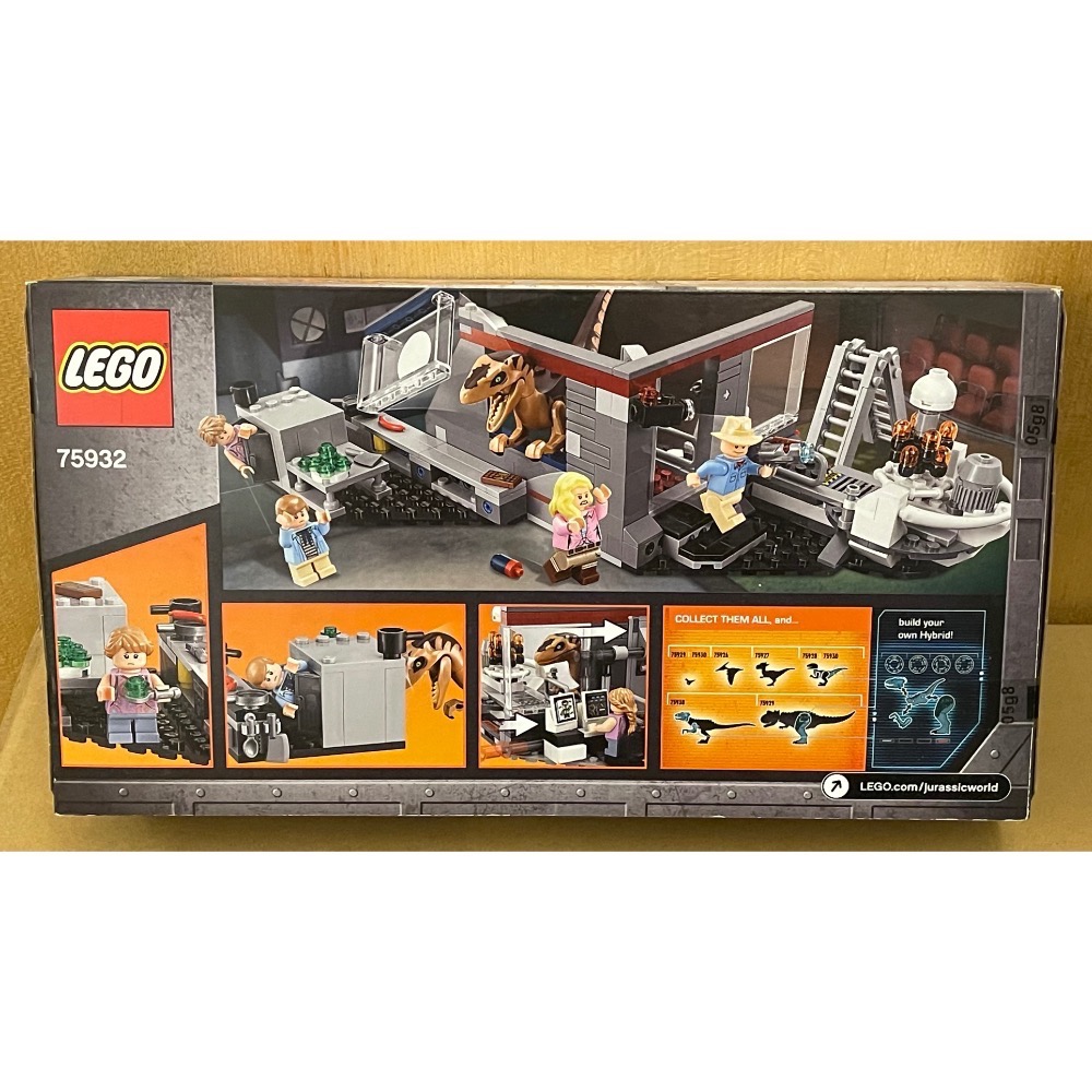 【絕版品】LEGO 75932 迅猛龍追擊 全新未拆封 侏羅紀系列-細節圖2