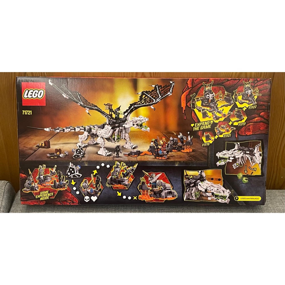 【絕版品】 LEGO 71721 骷顱巫師之龍 樂高 全新未拆封 旋風忍者系列-細節圖2