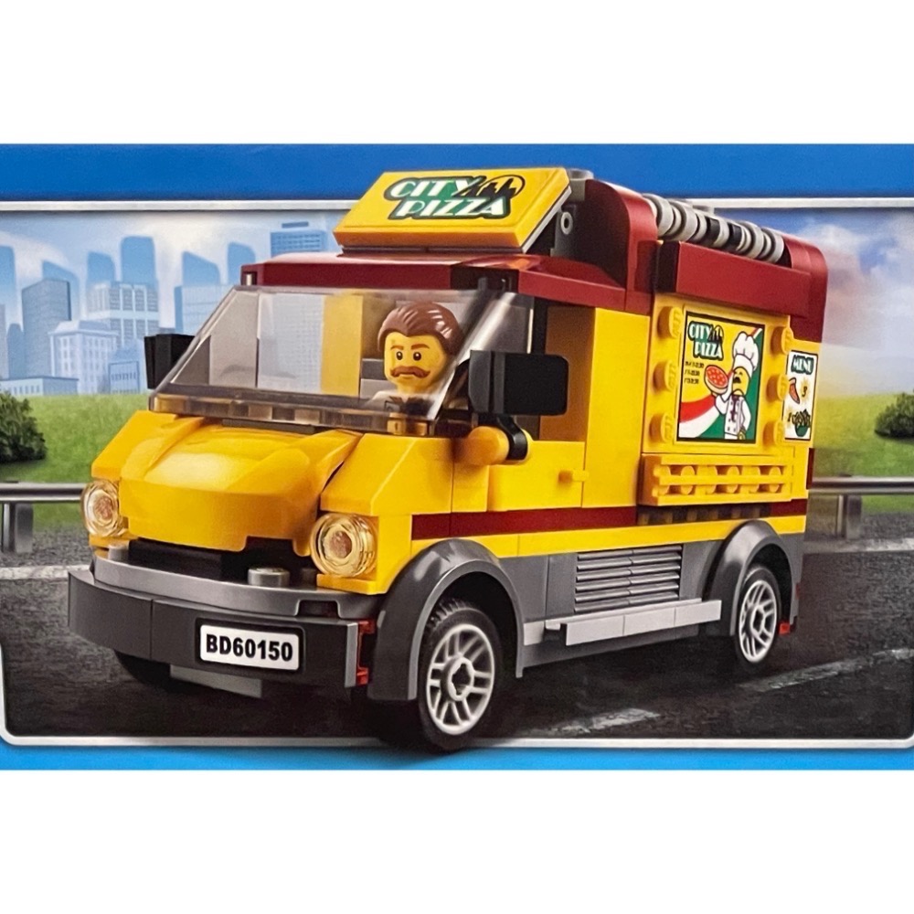 【絕版品】 LEGO 60150 比薩車 樂高 全新未拆封 城市系列-細節圖3