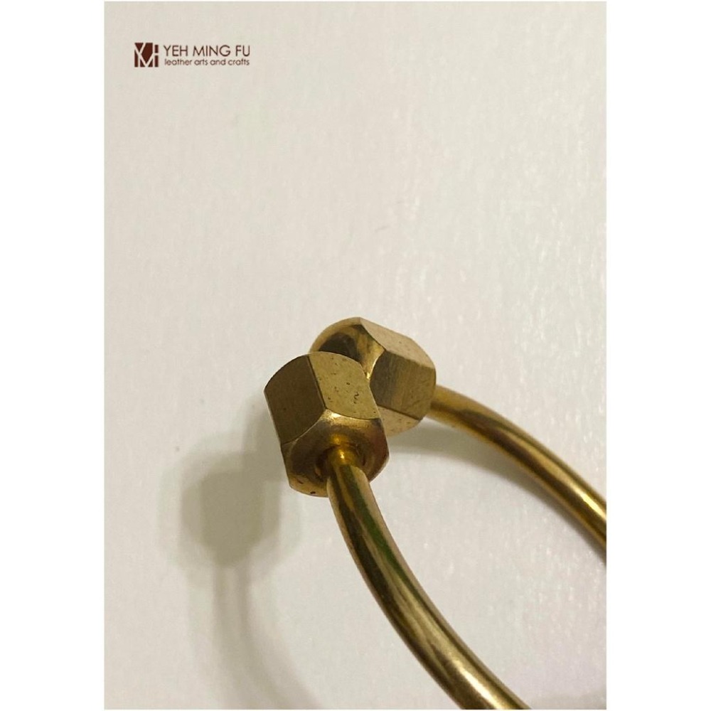 *銅製*【造型鑰匙環】環釦 / DIY / 拼布 /皮革《葉明福皮革創作工房》特價$60-細節圖2