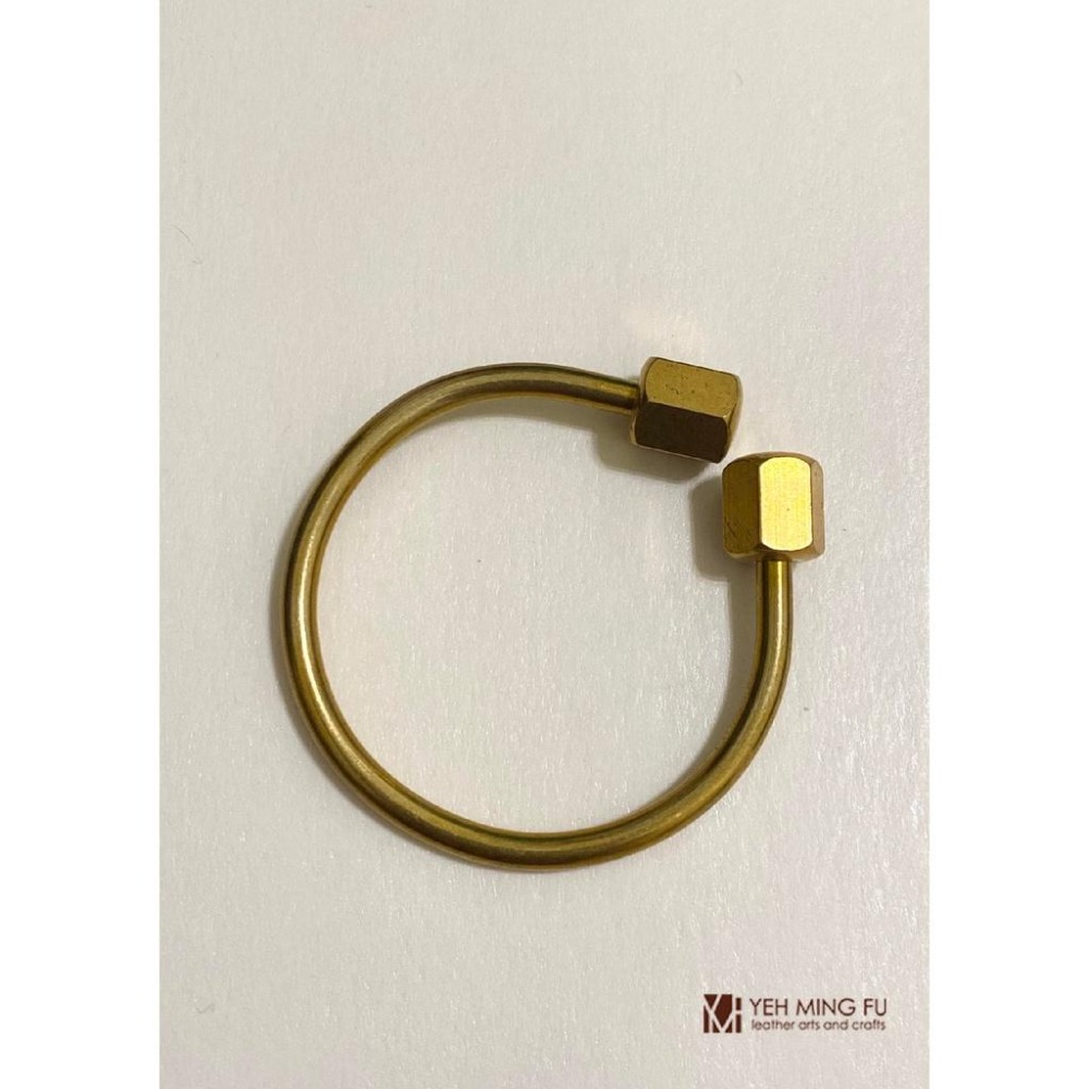 *銅製*【造型鑰匙環】環釦 / DIY / 拼布 /皮革《葉明福皮革創作工房》特價$60-細節圖5