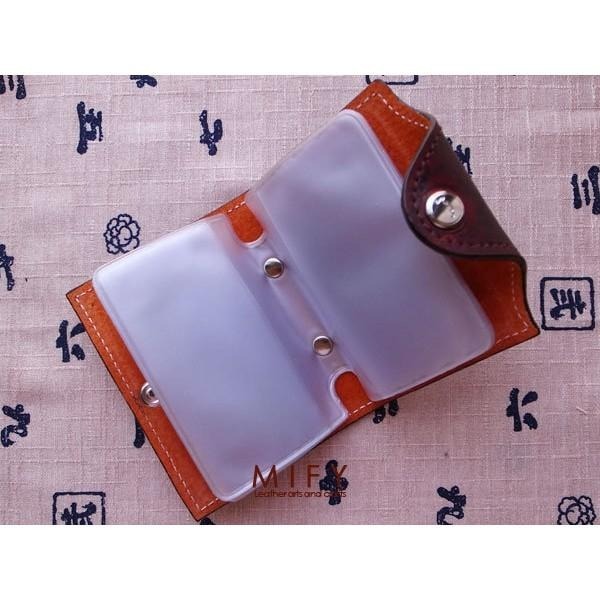 【名片內頁1組10張入, 厚度約0.2mm】卡片塑膠收納內頁《葉明福皮革創作工房》-細節圖2