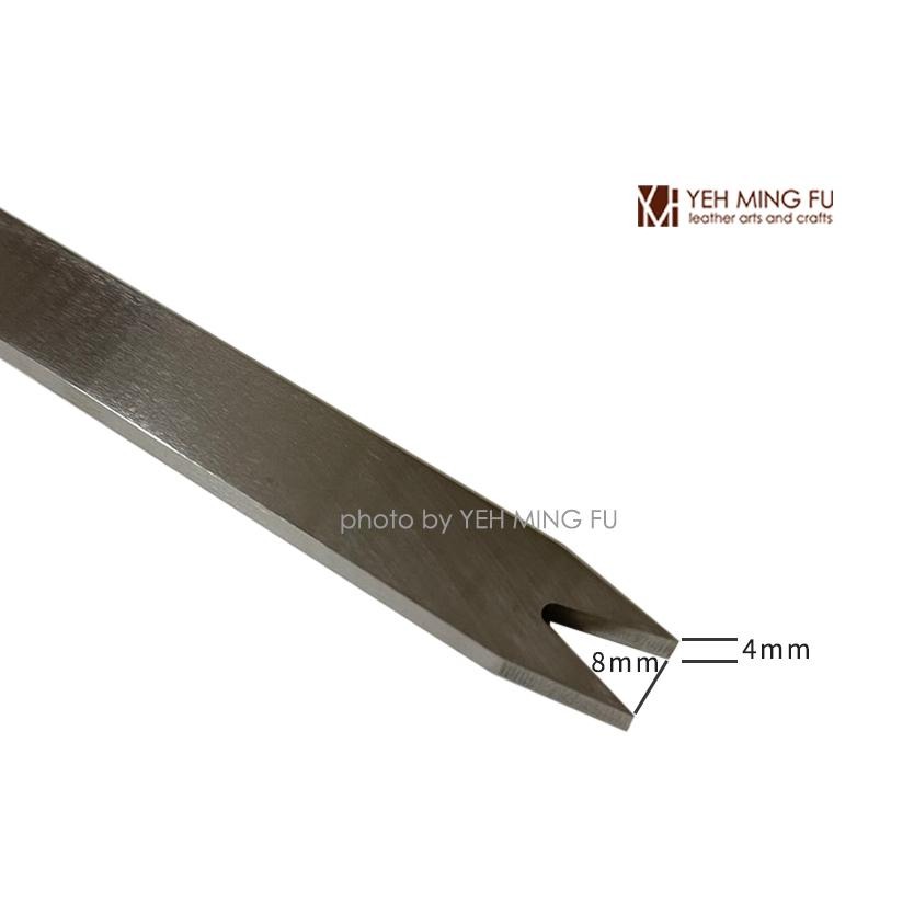 【8*4mm雙腳磁釦工具(用於14mm磁釦)】磁釦叉斬/磁釦輔助斬《葉明福皮革創作工房》-細節圖2