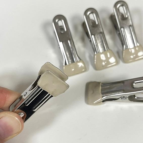 【不鏽鋼皮革固定夾-5入】強力夾/菜單夾/貼合固定夾/防傷夾《葉明福皮革創作工房》-細節圖4