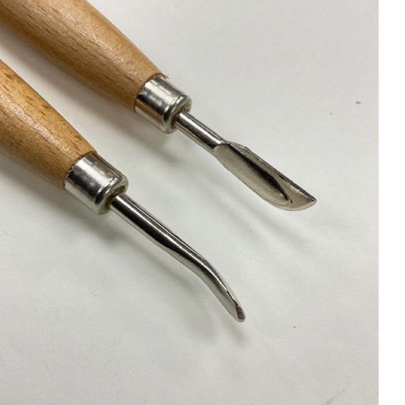 單支【雙頭壓擦塑型筆】壓擦器/塑型筆 / 皮雕/皮花/皮塑工具《葉明福皮革創作工房》-細節圖2