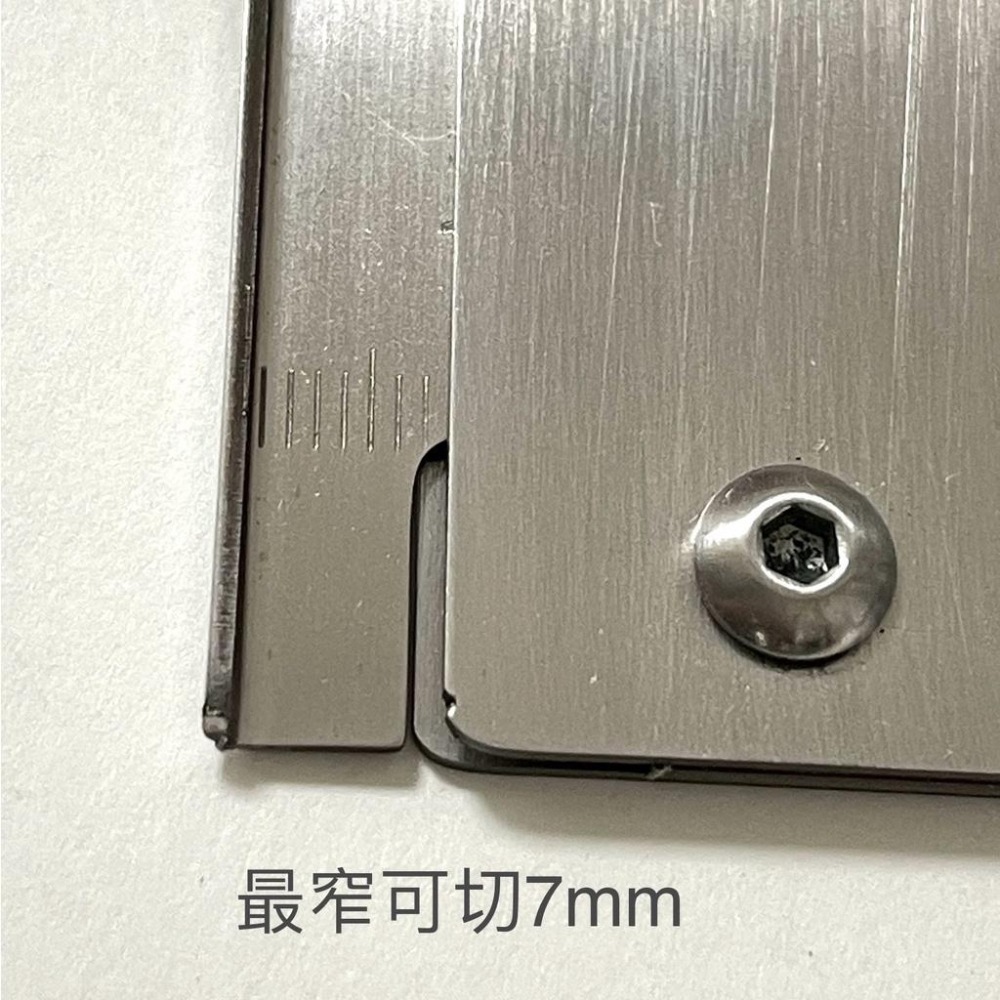 【不鏽鋼 皮革分條輔助切割尺】專業可調節切皮帶神器/分條/皮條輔助規/皮革尺規《葉明福皮革創作工房》-細節圖5