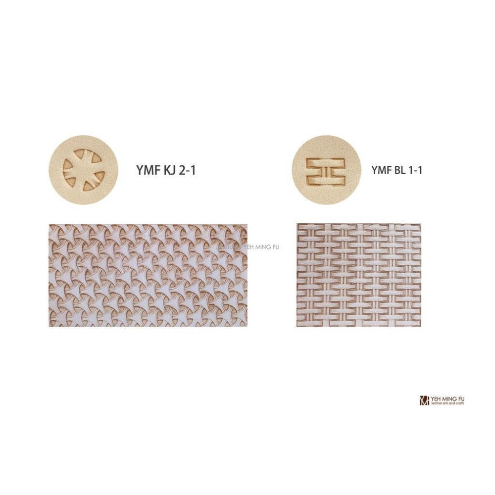 【YMF不鏽鋼印花工具】皮雕工具/編織印花/皮雕印花工具《葉明福皮革創作工房》-細節圖2
