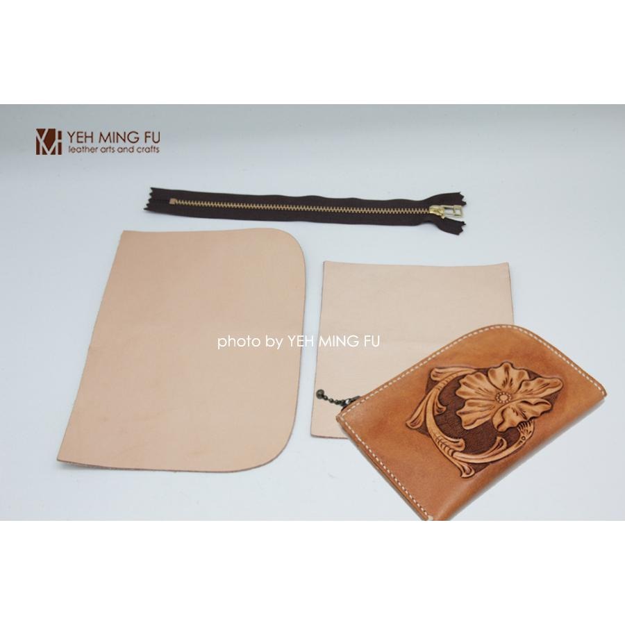 【L型 鈔票零錢包材料包】/小錢包/零錢包/皮革DIY材料包/皮革半成品材料包《葉明福皮革創作工房》-細節圖3