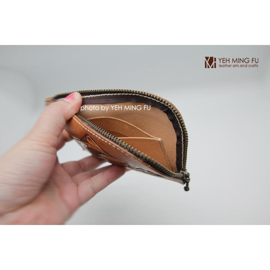 【L型 鈔票零錢包材料包】/小錢包/零錢包/皮革DIY材料包/皮革半成品材料包《葉明福皮革創作工房》-細節圖4