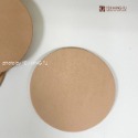 單片【圓形皮片-原皮色(使用皮料為頭頸皮，皮面紋理多)】真皮杯墊/皮片/隔熱杯墊《葉明福皮革創作工房》-規格圖2