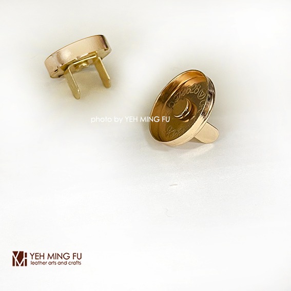 【18mm雙腳全蓋磁釦-任選一色】蓋式磁扣/全蓋磁扣/強力磁鐵/插式磁扣/強力磁扣/皮革皮雕材料《葉明福皮革創作工房》-細節圖7