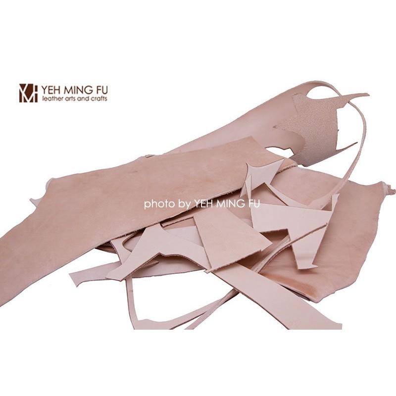 【植鞣皮邊料 約1000g，厚度約0.8-3.6mm(恕不指定厚度)】超值特惠200元皮革碎料《葉明福皮革創作工房》-細節圖4