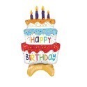 韓版超大生日蛋糕氣球🎊台灣現貨🎊舉蛋糕小熊 生日佈置 生日禮物 帽子微笑氣球 生日派對佈置 網紅必備 驚喜造型週歲儀-規格圖11
