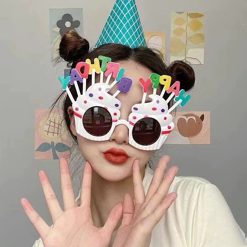 生日眼鏡 搞怪KUSO😎台灣現貨😎生日眼鏡 慶生道具 生日道具 生日髮箍 造型眼鏡 生日 生日快樂 生日帽 慶生-規格圖11