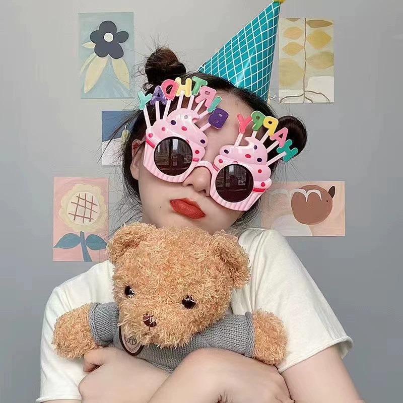 生日眼鏡 搞怪KUSO😎台灣現貨😎生日眼鏡 慶生道具 生日道具 生日髮箍 造型眼鏡 生日 生日快樂 生日帽 慶生-規格圖11
