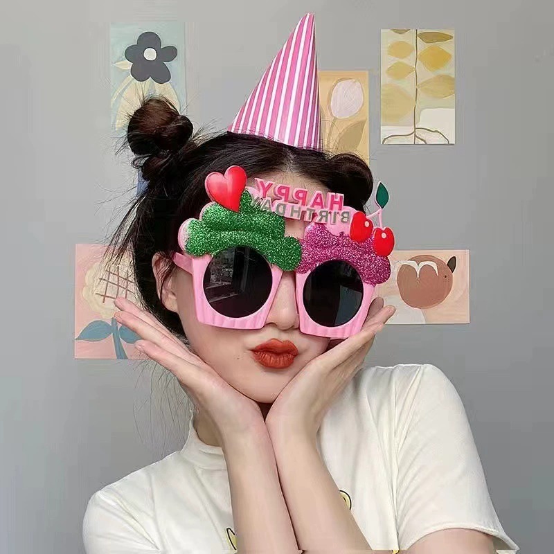生日眼鏡 搞怪KUSO😎台灣現貨😎生日眼鏡 慶生道具 生日道具 生日髮箍 造型眼鏡 生日 生日快樂 生日帽 慶生-規格圖11