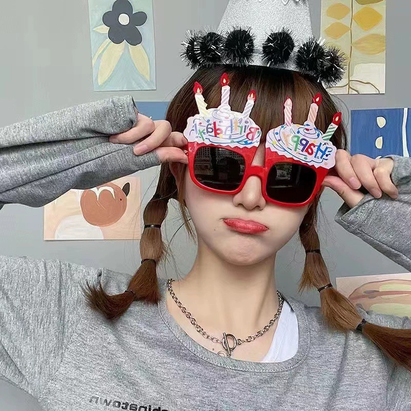 生日眼鏡 搞怪KUSO😎台灣現貨😎生日眼鏡 慶生道具 生日道具 生日髮箍 造型眼鏡 生日 生日快樂 生日帽 慶生-規格圖11