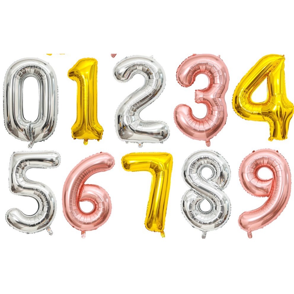 生日氣球 超大數字氣球🎊台灣現貨🎊40吋 金 銀 玫瑰 生日佈置 生日禮物 網紅慶生舞會佈置 情人節告白求婚結婚-細節圖10