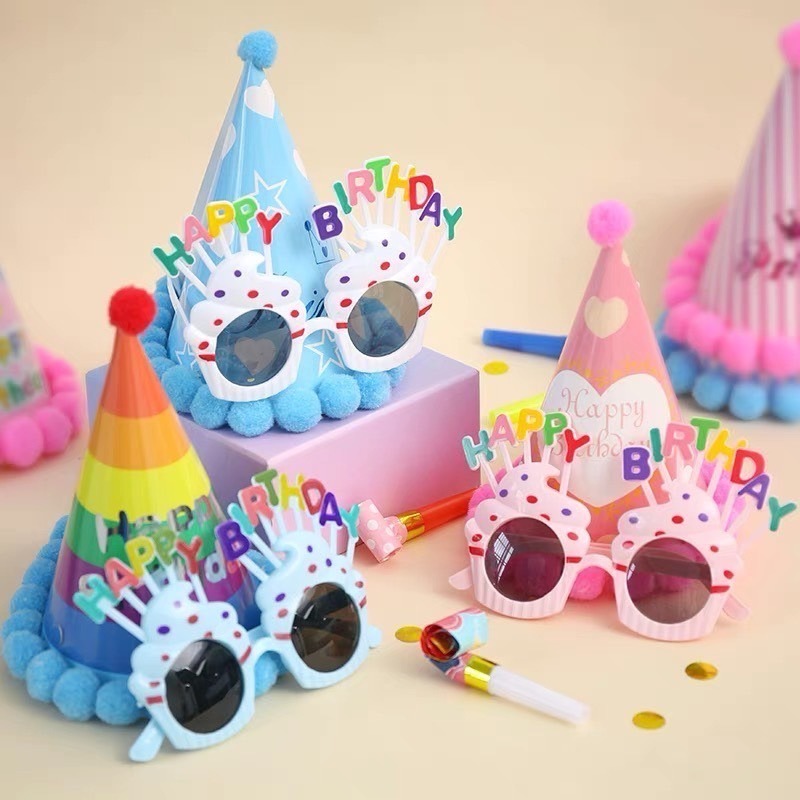 派對生日帽 🎊台灣出貨🎊 派對帽 毛球派對帽 生日帽 壽星帽 生日佈置 週歲佈置 拍照道具 收涎 抓周 慶生-細節圖2
