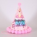 派對生日帽 🎊台灣出貨🎊 派對帽 毛球派對帽 生日帽 壽星帽 生日佈置 週歲佈置 拍照道具 收涎 抓周 慶生-規格圖11